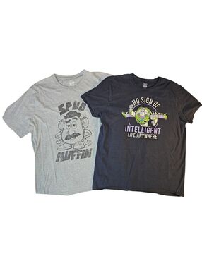 🌼4/$30 🚀 Toy Story Tee Set | Buzz Lightyear & Mr. Potato Head | Size XL